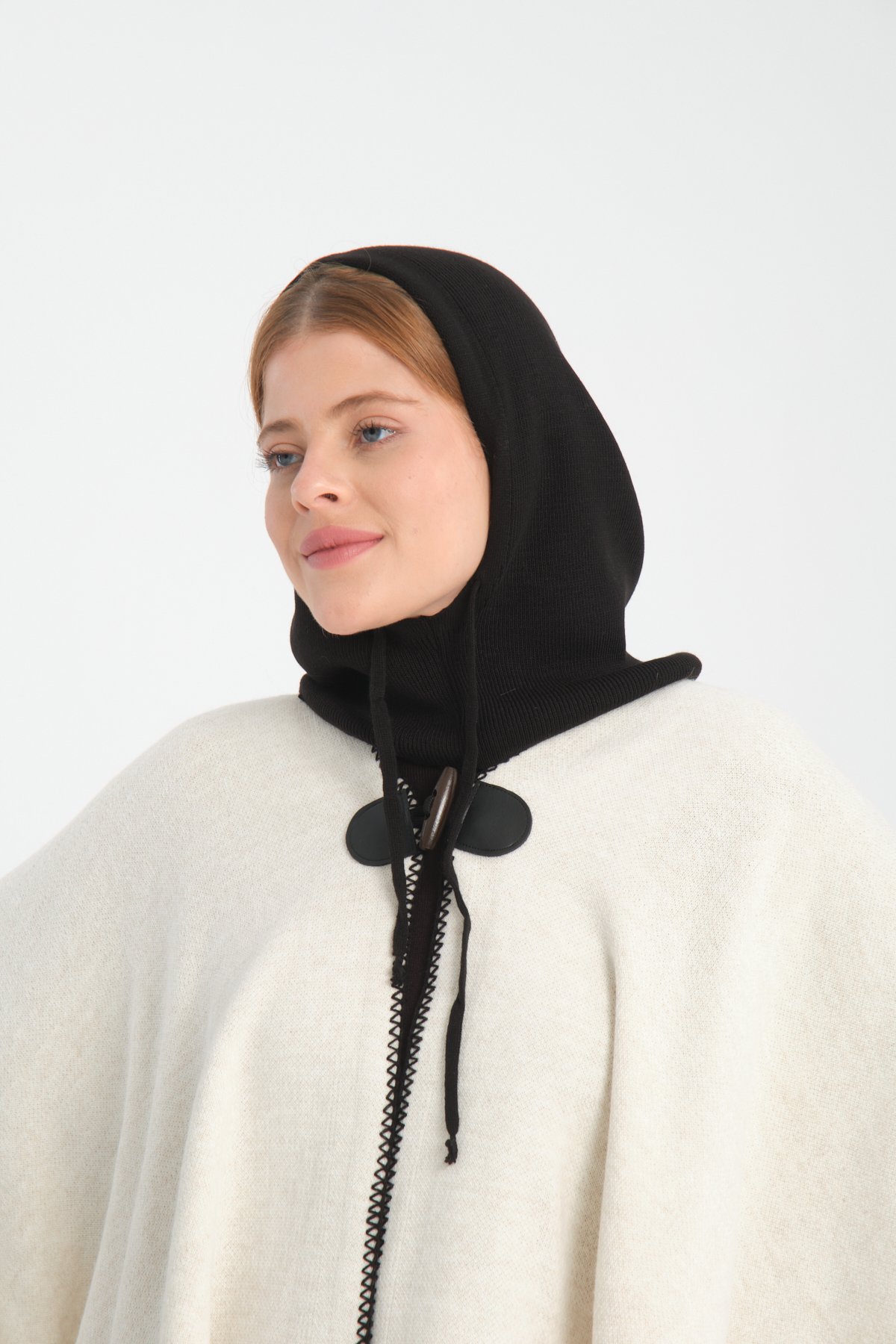 T-Crazy Knitwear İnce Dokuma Balaclava Fitilli Triko Örgü Kapüşonlu Bere, Tesettür Bere, Triko Başlık, Balaklava