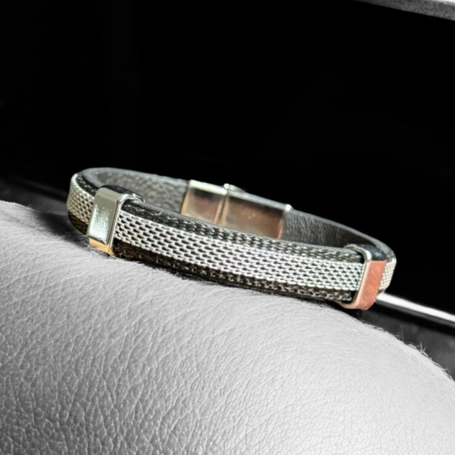 Deri&Çelik Bileklik