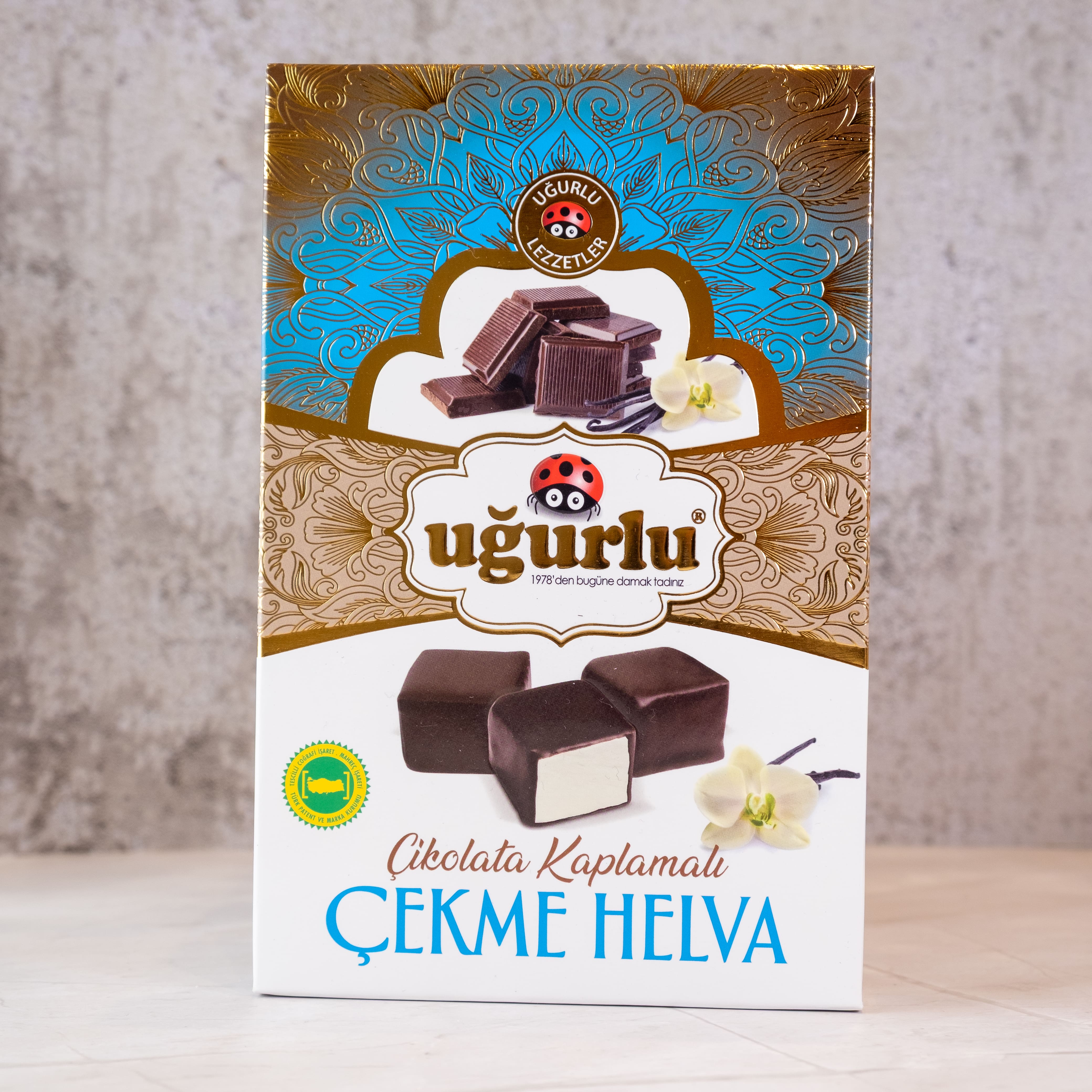 UĞURLU ÇEKME HELVA ÇİKOLATA KAPLAMALI