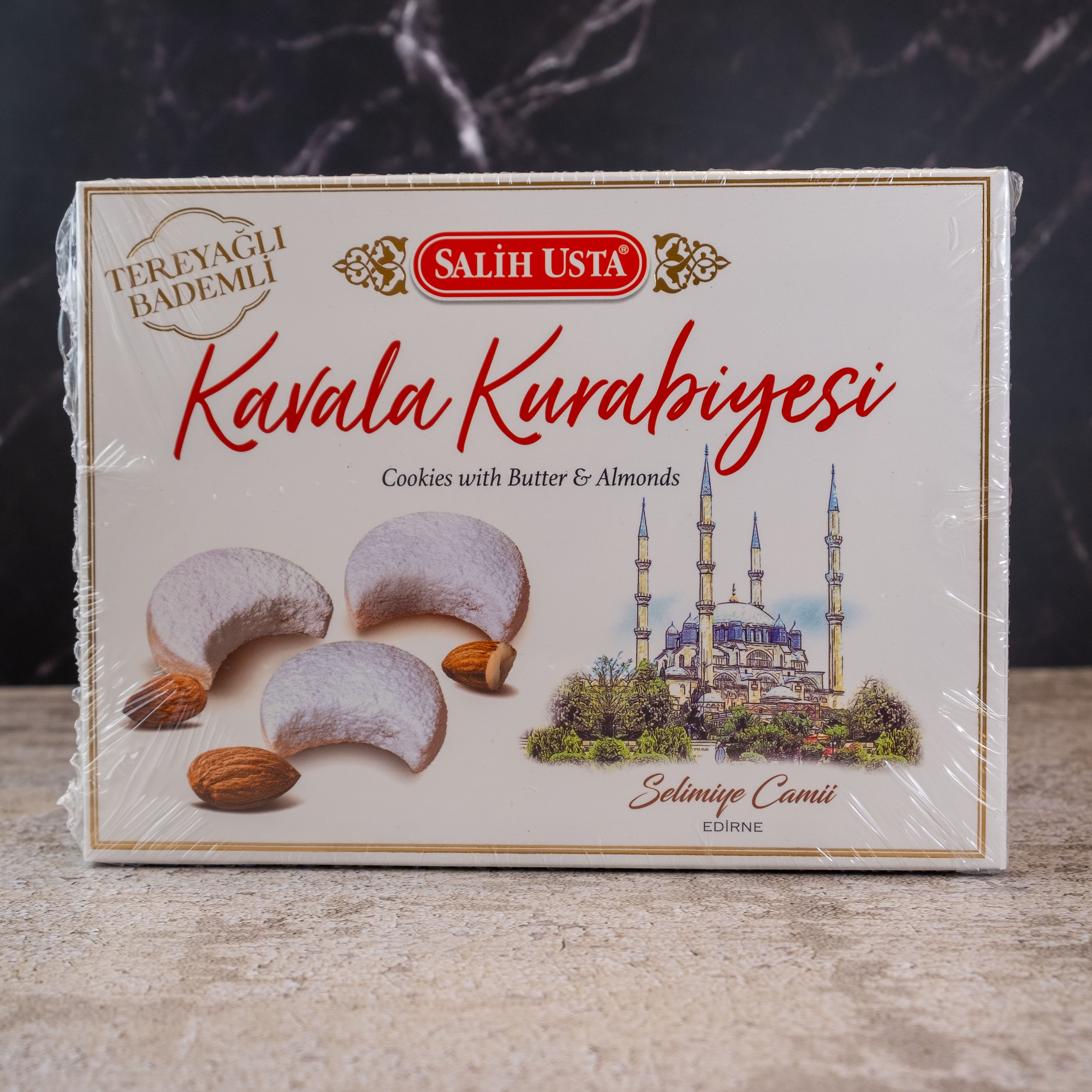  Salih Usta Tereyağlı Bademli Kavala Kurabiyesi 