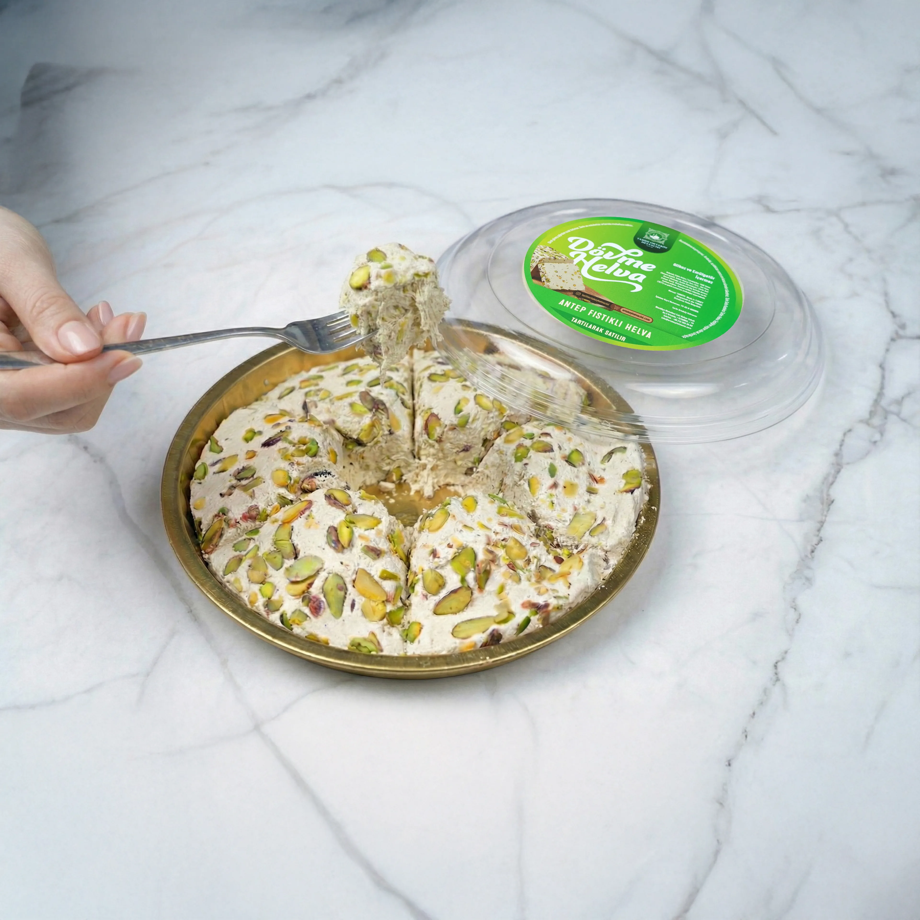 3'lü Antep Fıstıklı Kürek Helva 400gr (3x400gr)