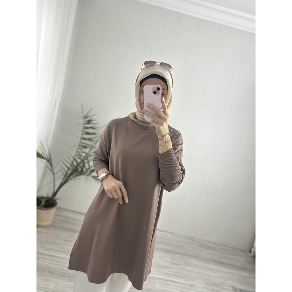 Merserize Tunik Kahve