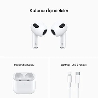 3.NESİL BLUETOOTH KULAKLIK (ŞEFFAF KILIF HEDİYELİ)