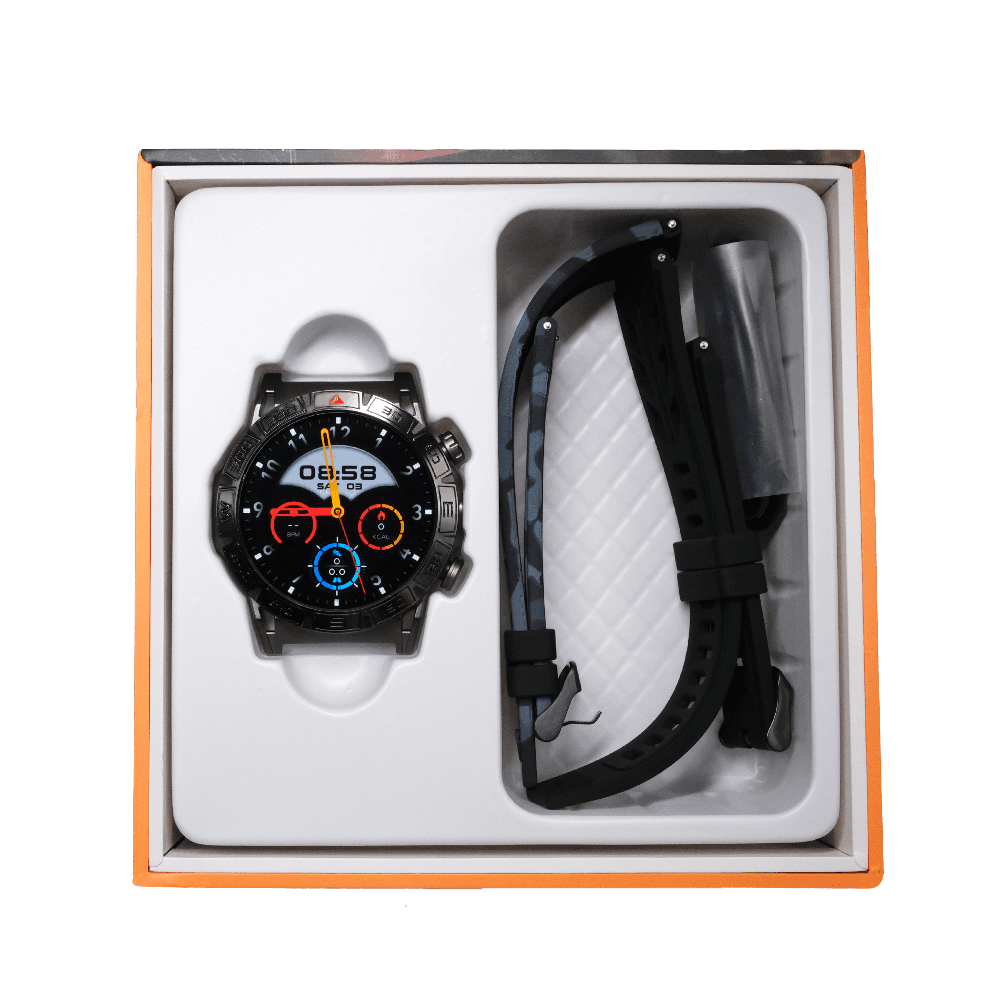 Aggiy Watch Prime - 2 kordon - 7 gün kullanım süresi uzun süreli batarya