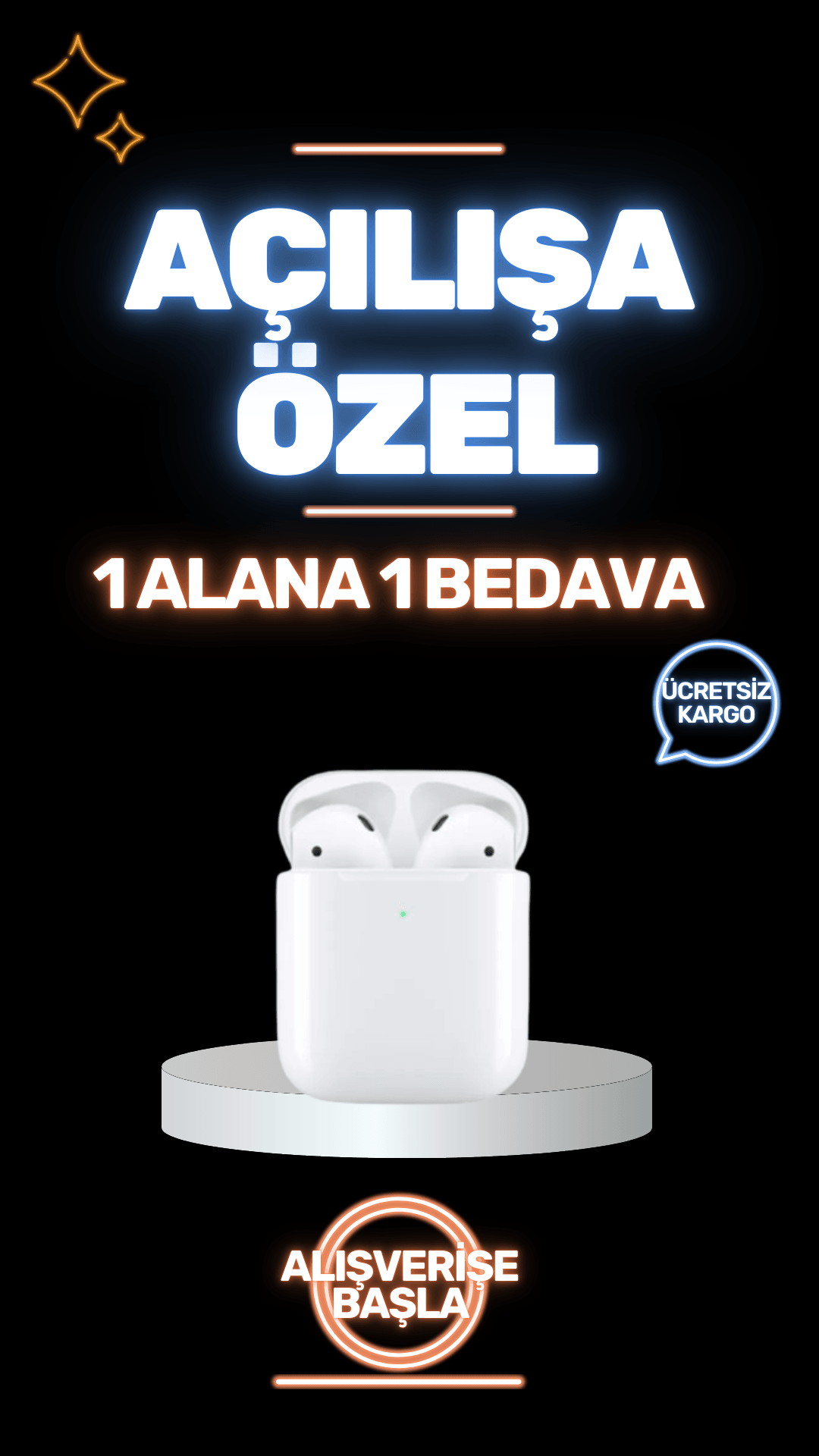 1 ALANA 1 BEDAVA 2. NESİL AİRPODS