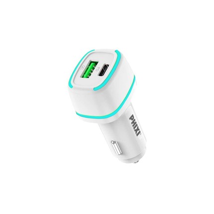 Phixi Force Çift Çıkışlı Pd Destekli 38W Araç Sarj Adaptörü