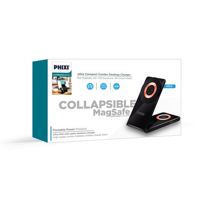 Phixi MS10 3 IN 1 Magnetic Wireless Standlı Sarj Seti
