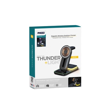 PHİXİ MG40 3 IN 1 MAGNETIC WIRELESS STANDLI ŞARJ SETİ