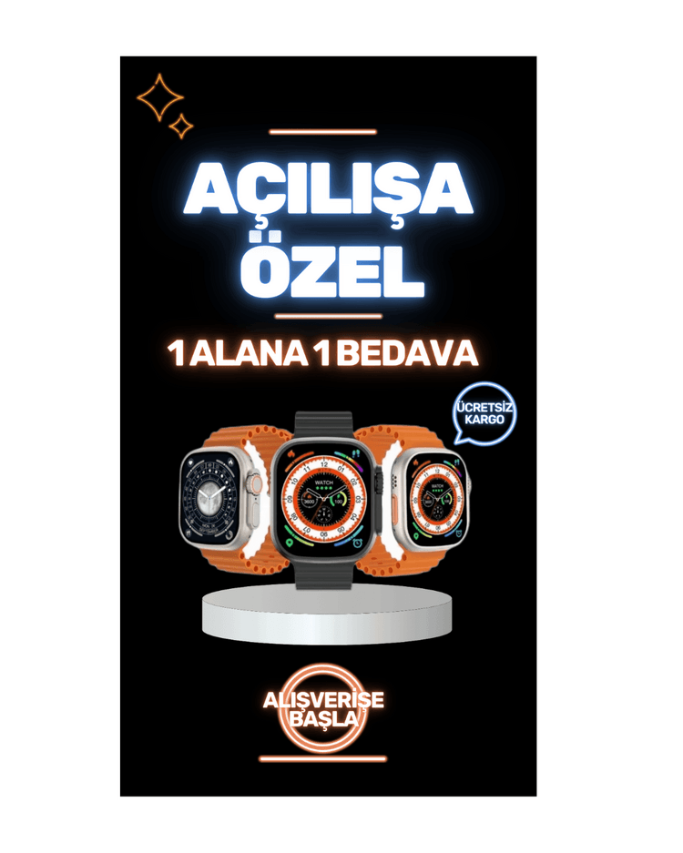1 ALANA 1 BEDAVA WATCH ULTRA 9 (49MM)