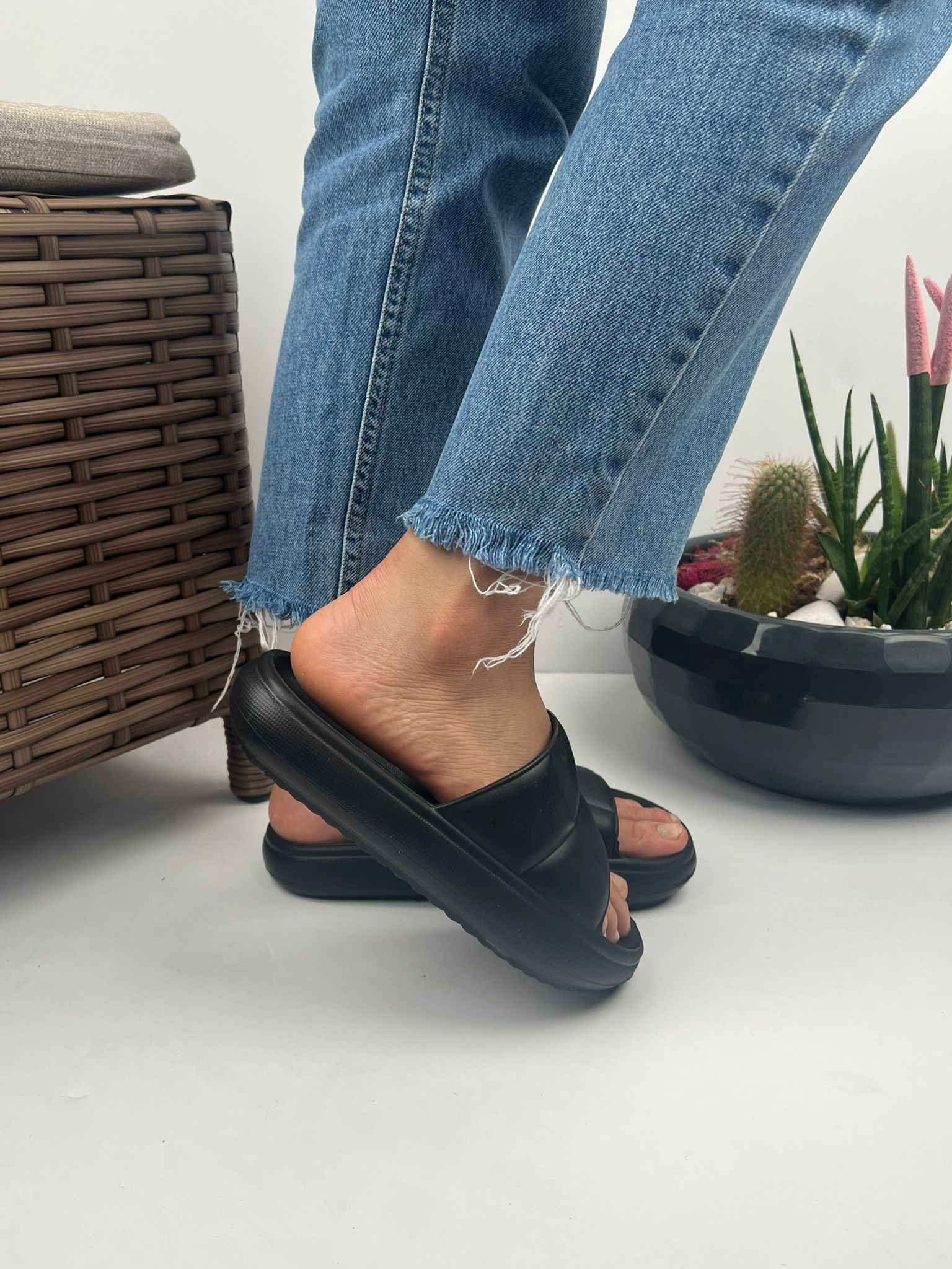 Ressome Soelite Hm Model Yumuşak Tabanlı Unisex Slide Bahçe Plaj Havuz Deniz Yazlık Günlük Terlik