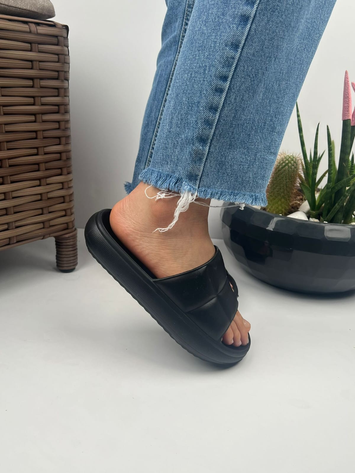 Ressome Soelite Hm Model Yumuşak Tabanlı Unisex Slide Bahçe Plaj Havuz Deniz Yazlık Günlük Terlik