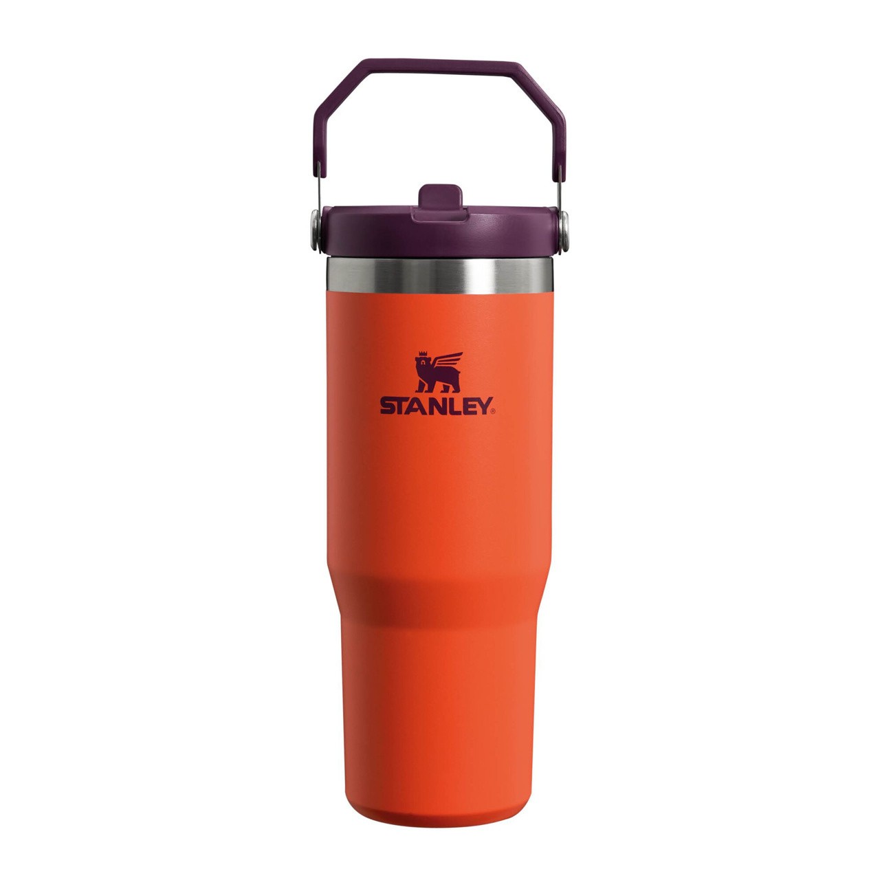 Stanley IceFlow™ Flip Straw Tumbler Pipetli Termos 0.87L - Turuncu
