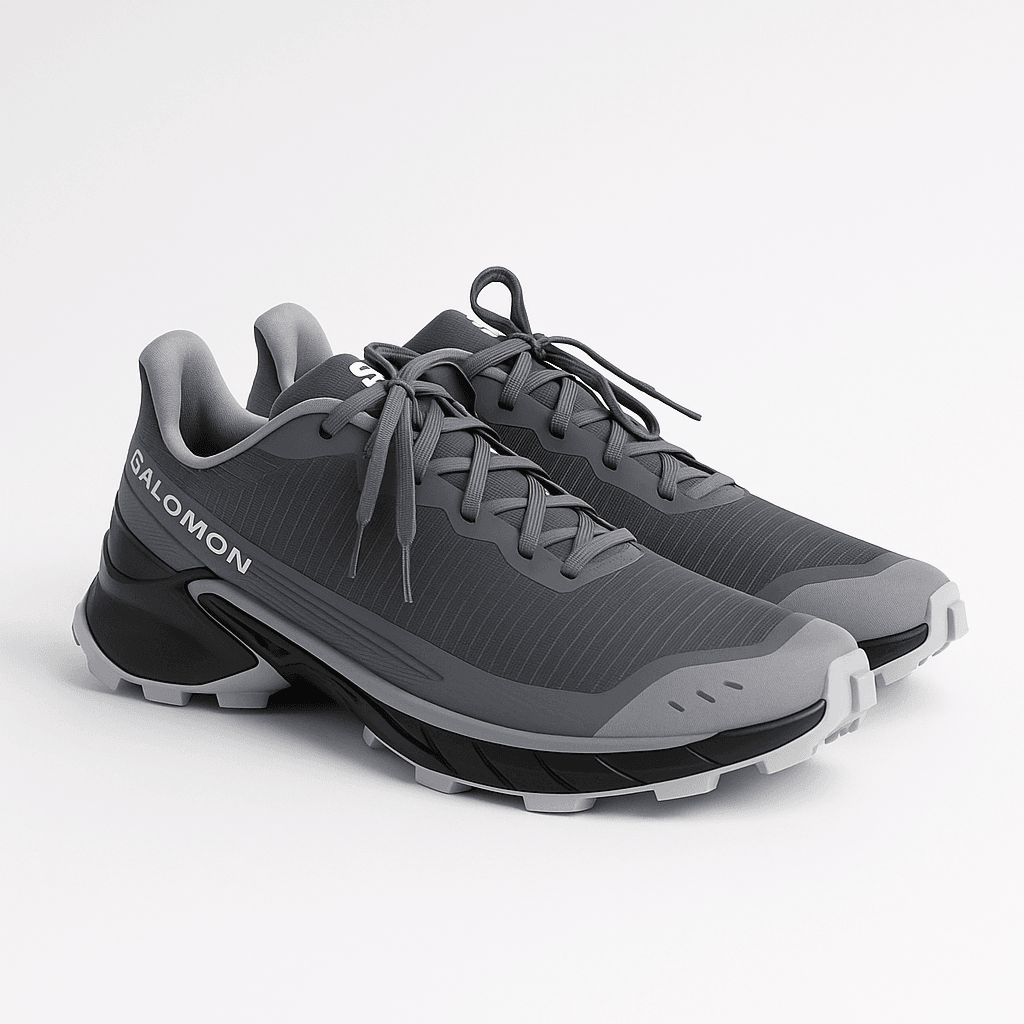 Salomon Alphacross 5 Erkek Koşu Ayakkabısı - Gri