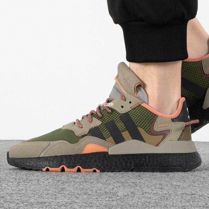 Adidas Nite Jogger Erkek Ayakkabı - Brown Dark Green