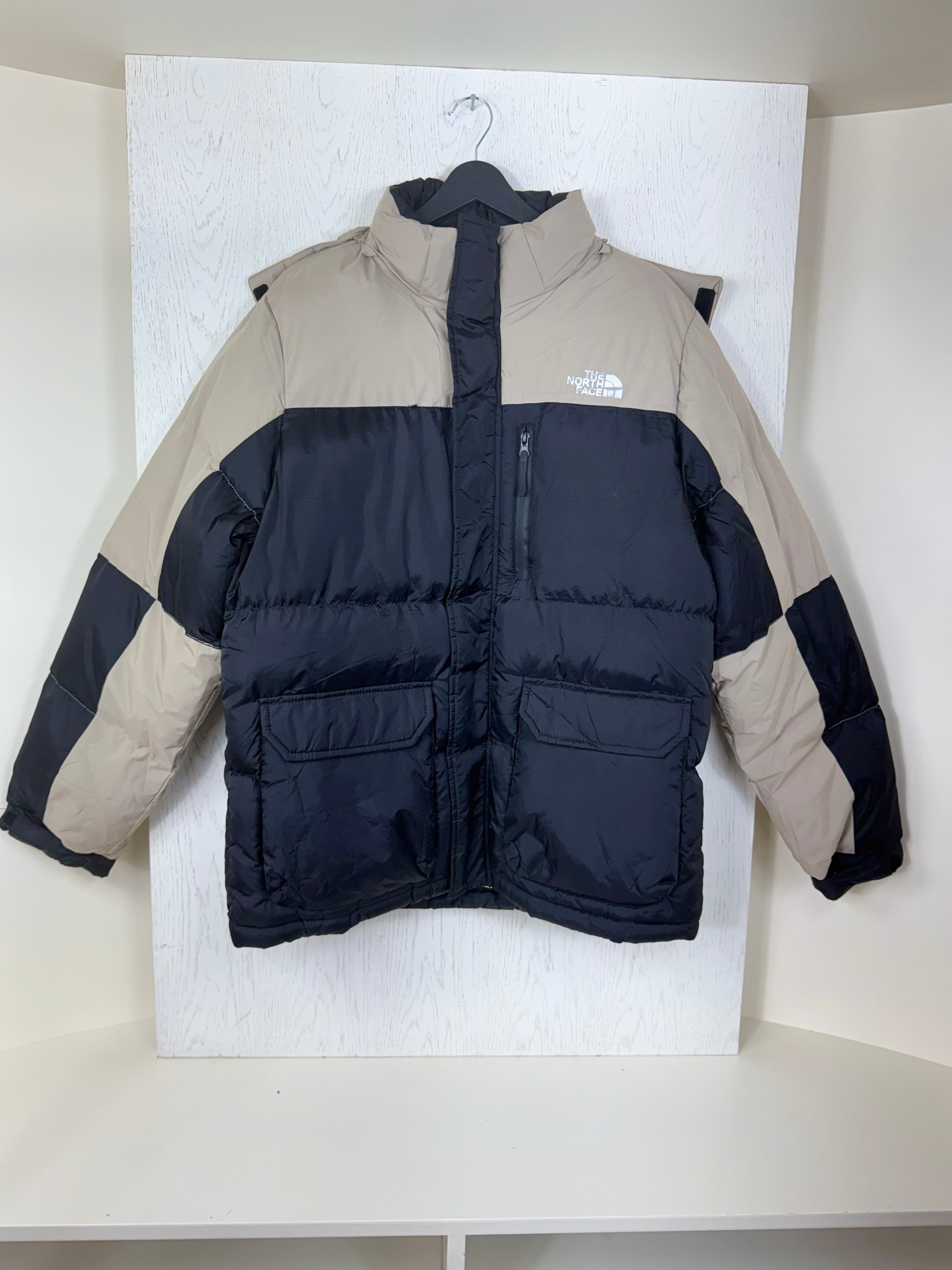 The North Face Normal Kalıp Termal Erkek Mont - Beyaz&Siyah