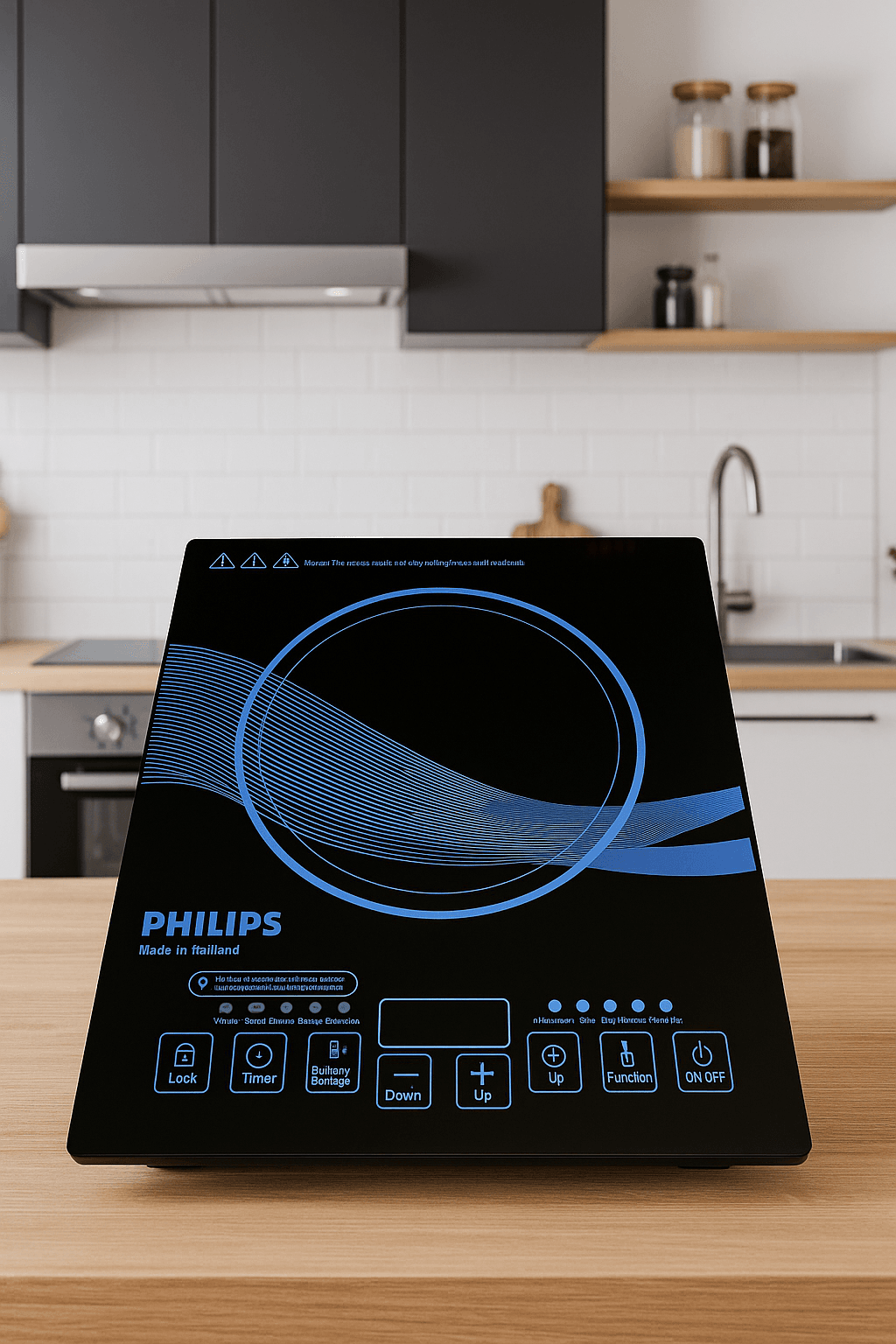 Philips 3500W Tüm Tencerelere Uygun Dijital Lazer Elektrikli Ocak