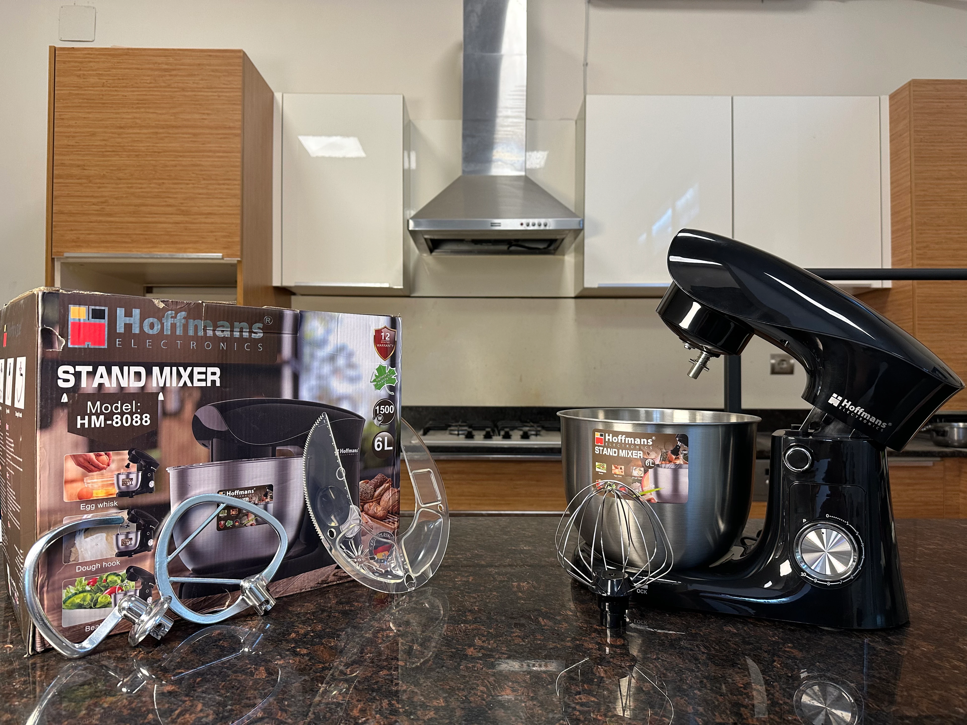 Hoffmans 6 Litre Hamur Yoğurma Makinesi - Siyah