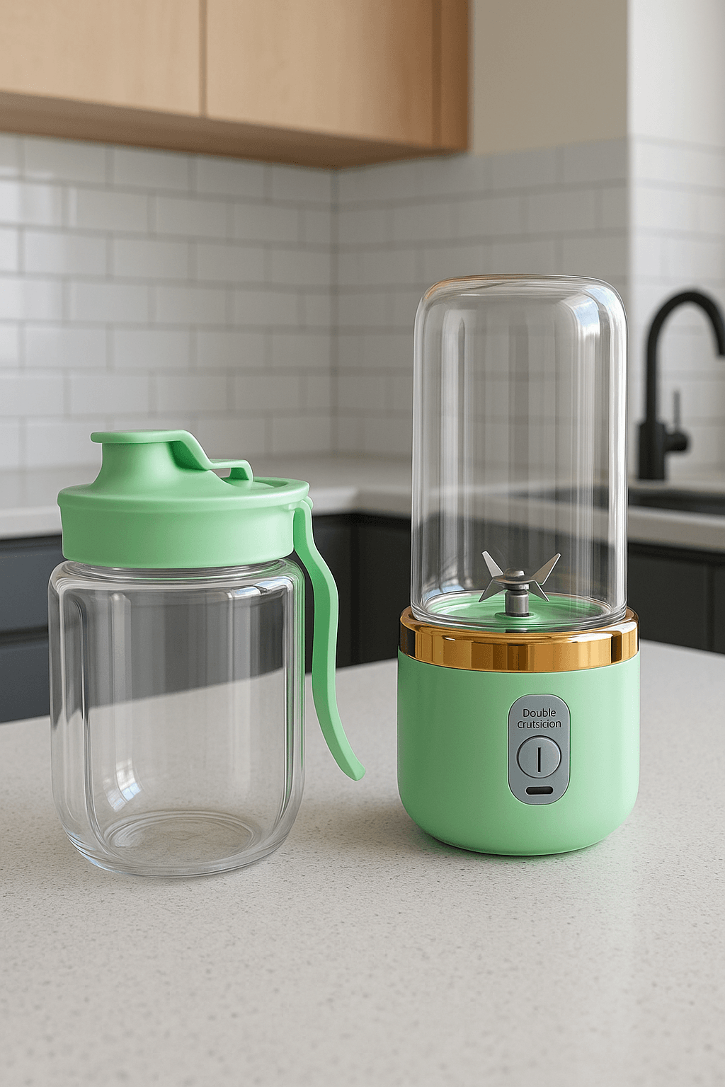 Taşınabilir Küçük Yedek Bardaklı Meyve Sıkacağı El Blender