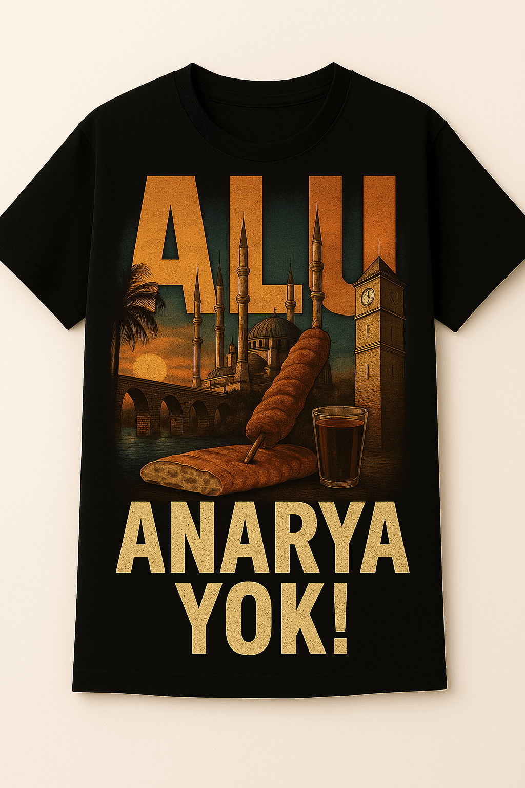 Adana Temalı Alu Serisi Baskılı Tişört  - Tasarım 6