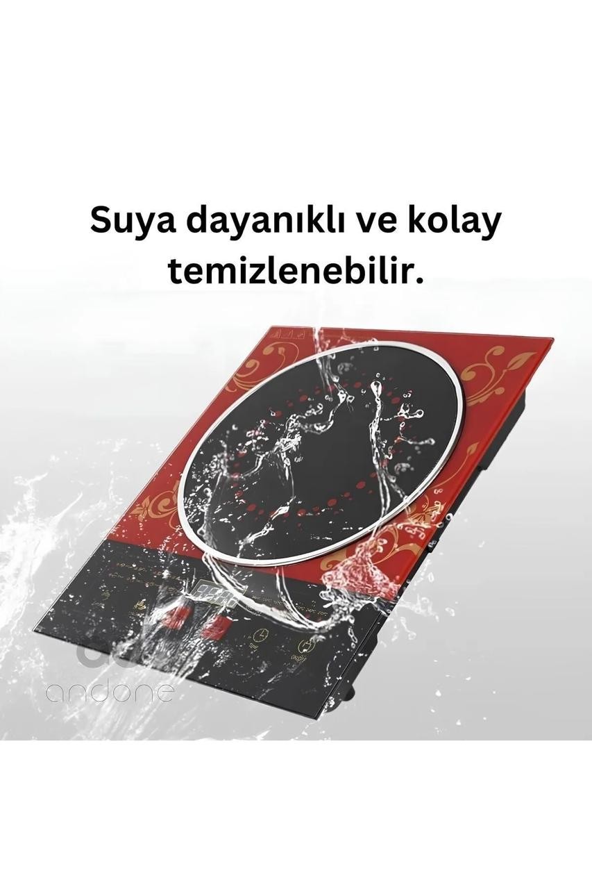 German Energy 3500W Tüm Tencerelere Uygun Dijital Lazer Elektrikli Ocak 