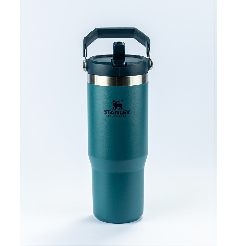 Stanley IceFlow™ Flip Straw Tumbler Pipetli Termos 0.87L - Haki