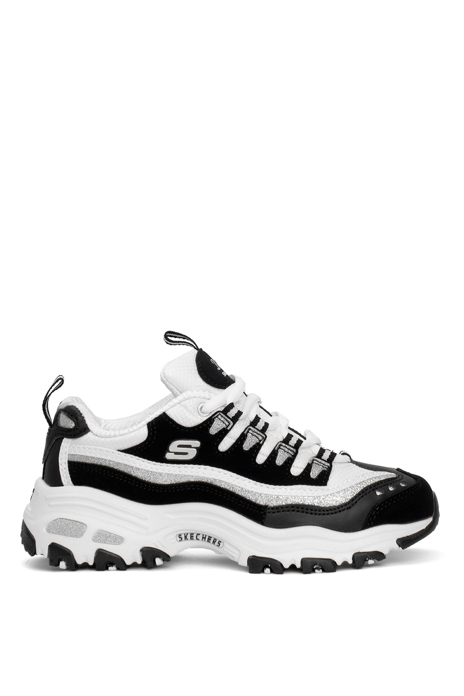 Skechers D'lites Kadın Ayakkabı - Siyah-Beyaz