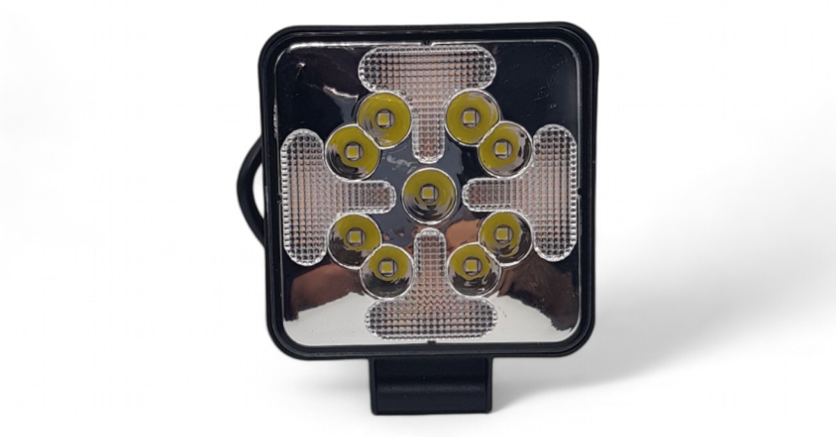 Araba LED Mini Kare 4 Izgaralar 48W LED Çalışma Işığı 12V 24V