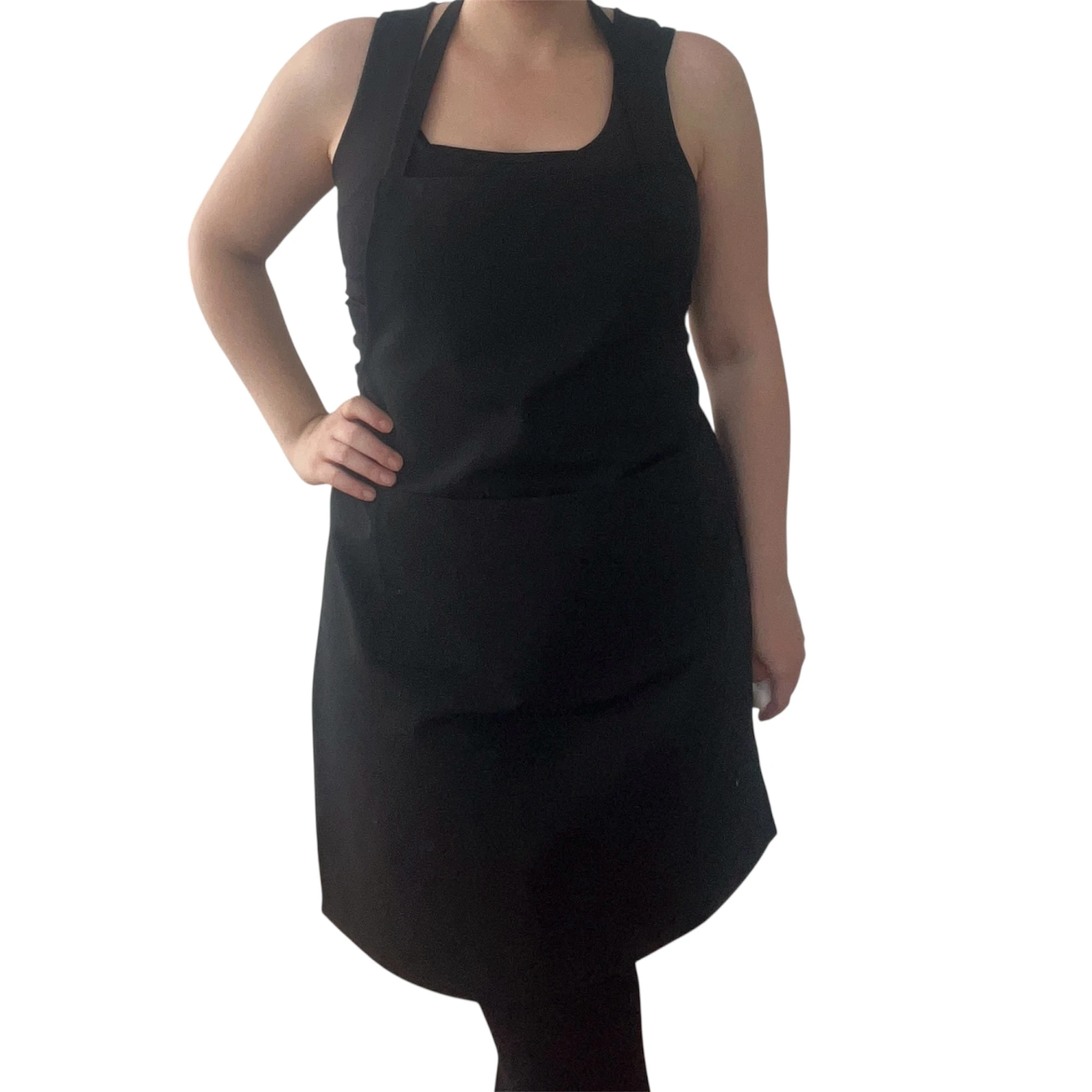 Su İtici Duck Keten Tam Mutfak Önlüğü – Dayanıklı, Leke Tutmaz, Renk Seçenekli - Siyah