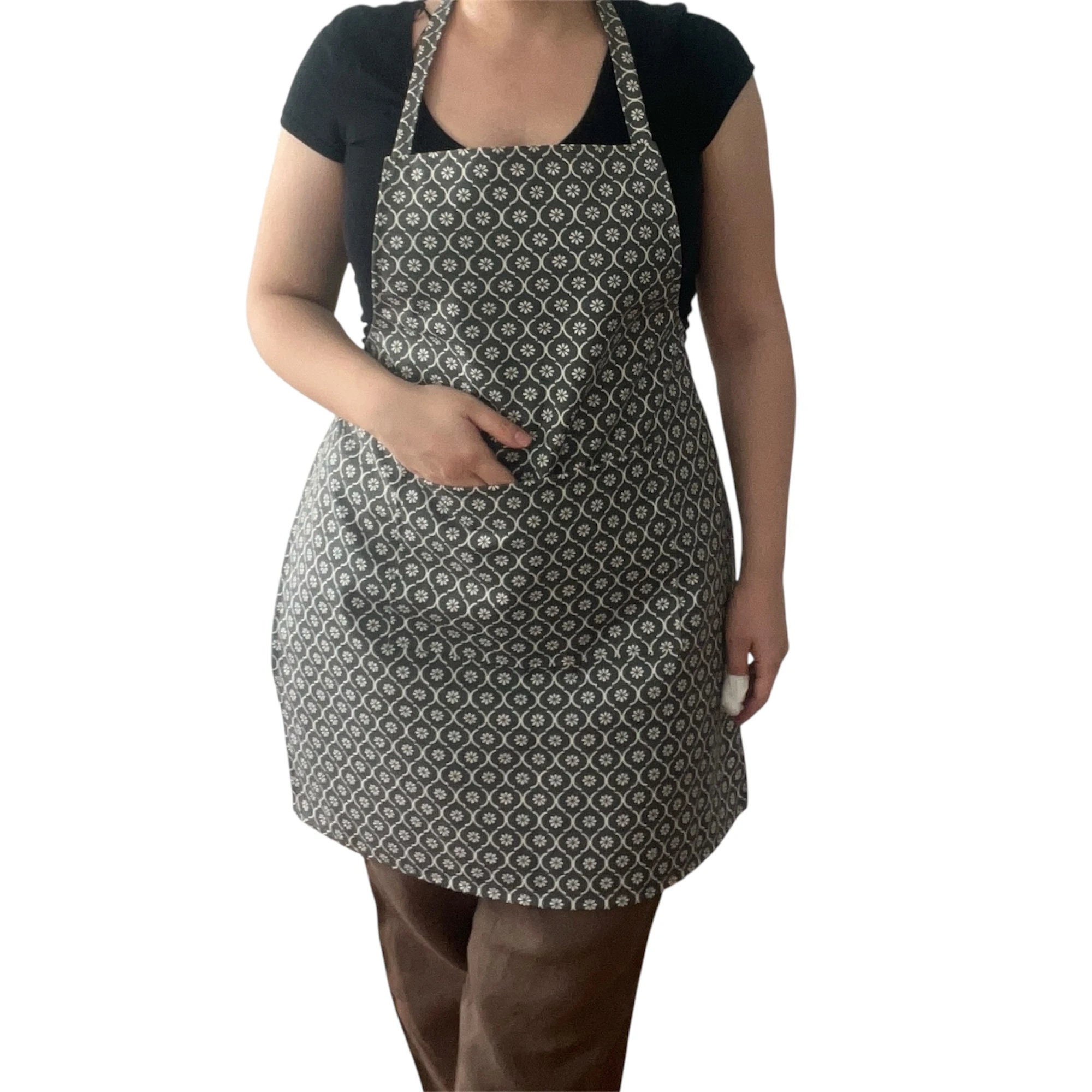 Duck Keten Su İtici Mutfak Önlüğü – Tek Önlük / Poşetlikli Set