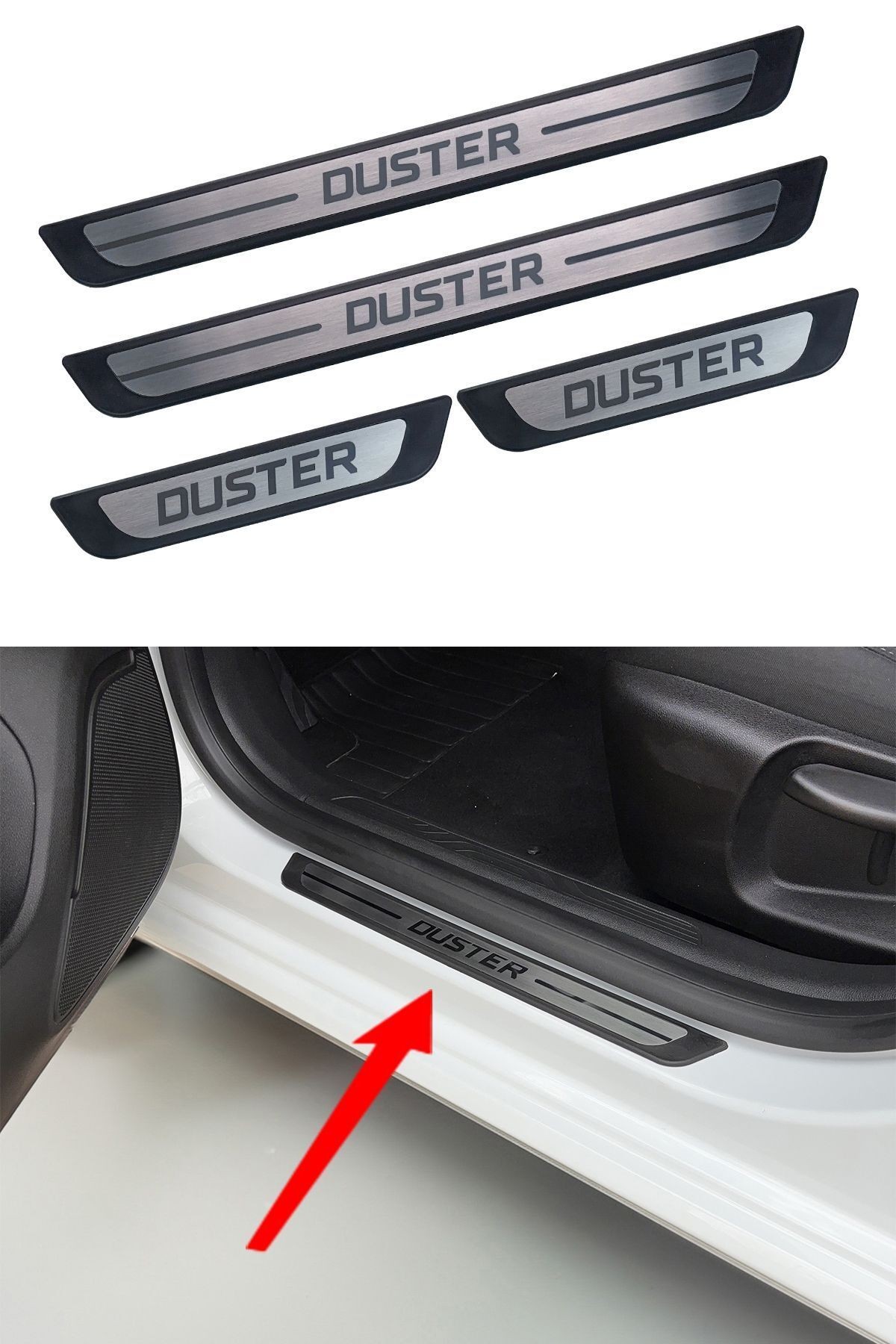 Dacia Duster Krom Kapı Eşik Koruması 2018 Üzeri 4 Parça