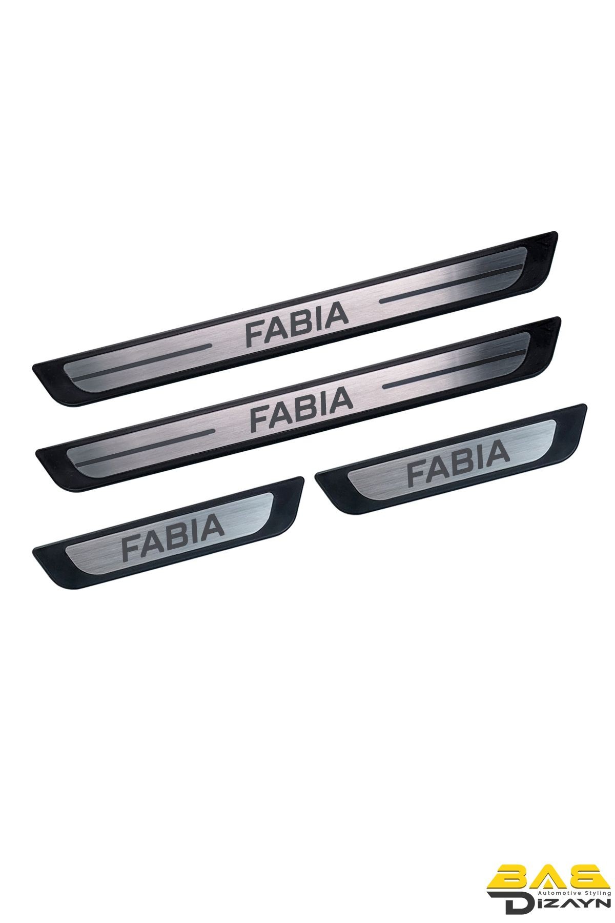 Skoda Fabia Krom Kapı Eşik Koruması 1999-2007 Arası 4 parça