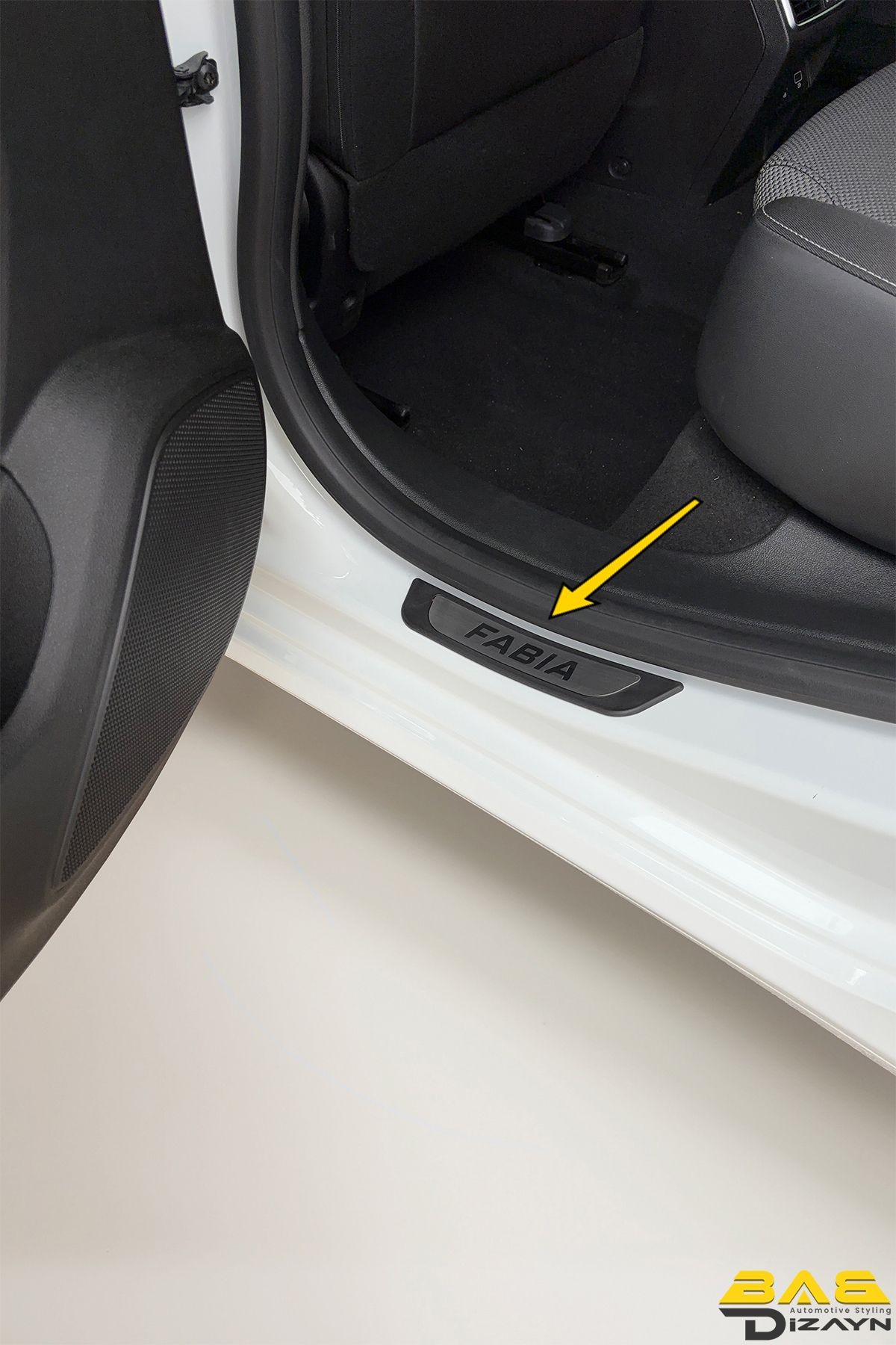 Skoda Fabia Krom Kapı Eşik Koruması 2015 ve Üzeri 4 parça