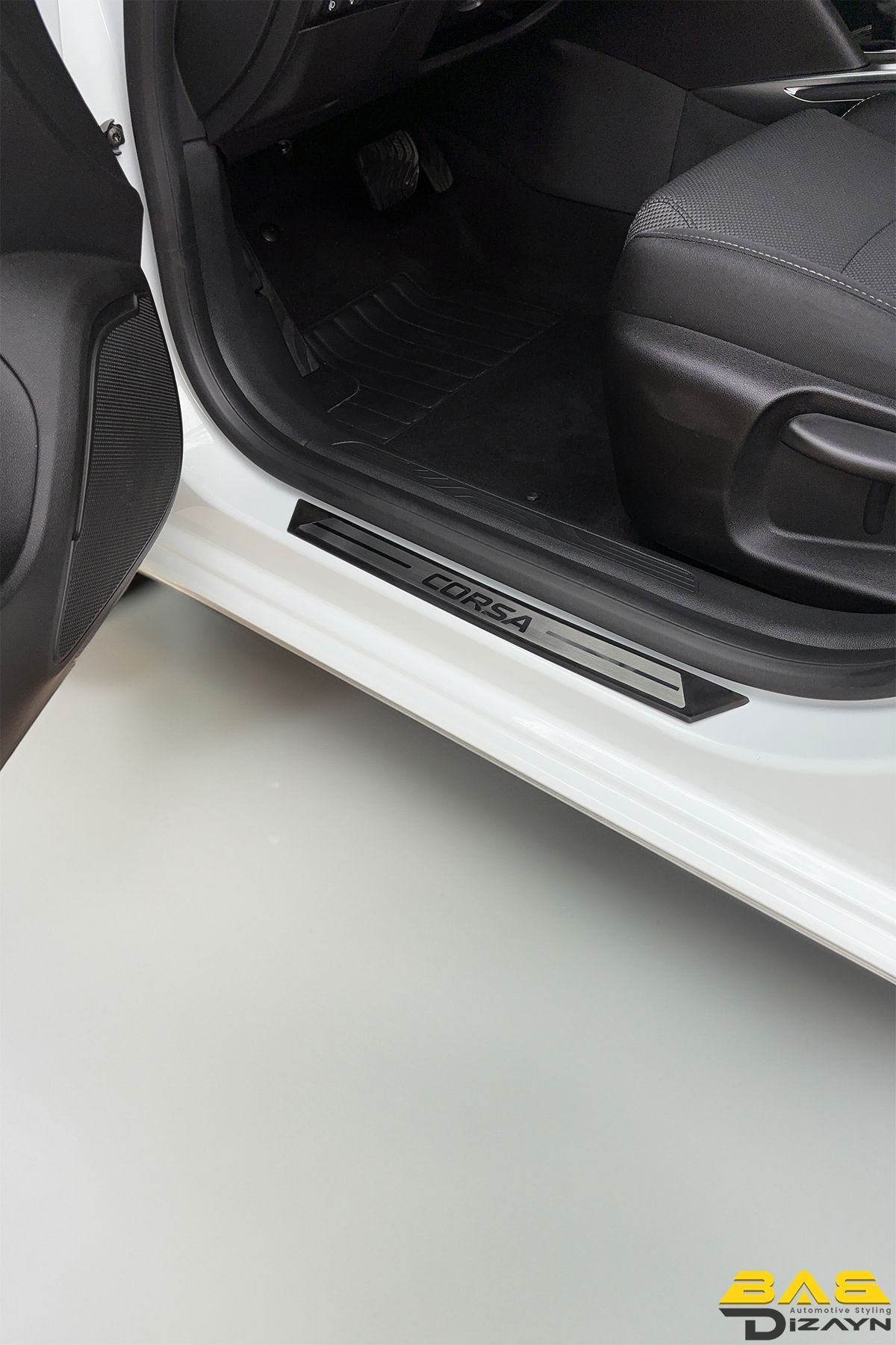 Opel Corsa D Hb Krom Kapı Eşik Koruması 2006-2013 Arası 4 parça