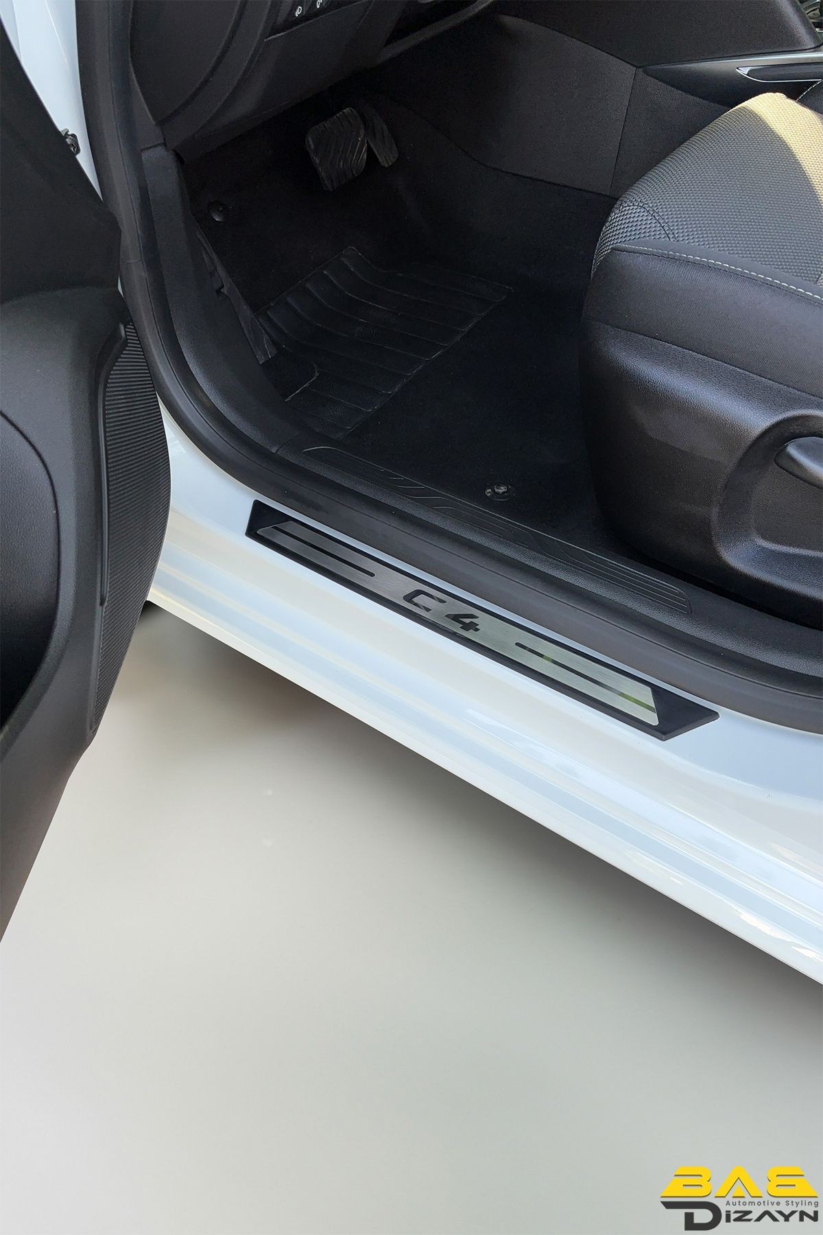 Citroen C4 Picasso Mpv Krom Kapı Eşik Koruması 2006-2018 Arası 4 parça