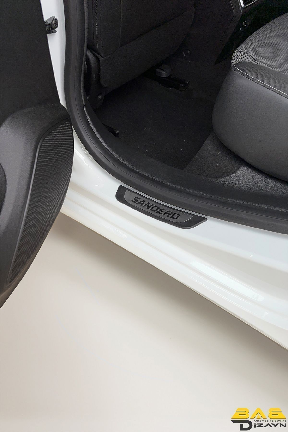 Dacia Sandero Krom Kapı Eşik Koruması 2012-2020 Arası 4 Parça