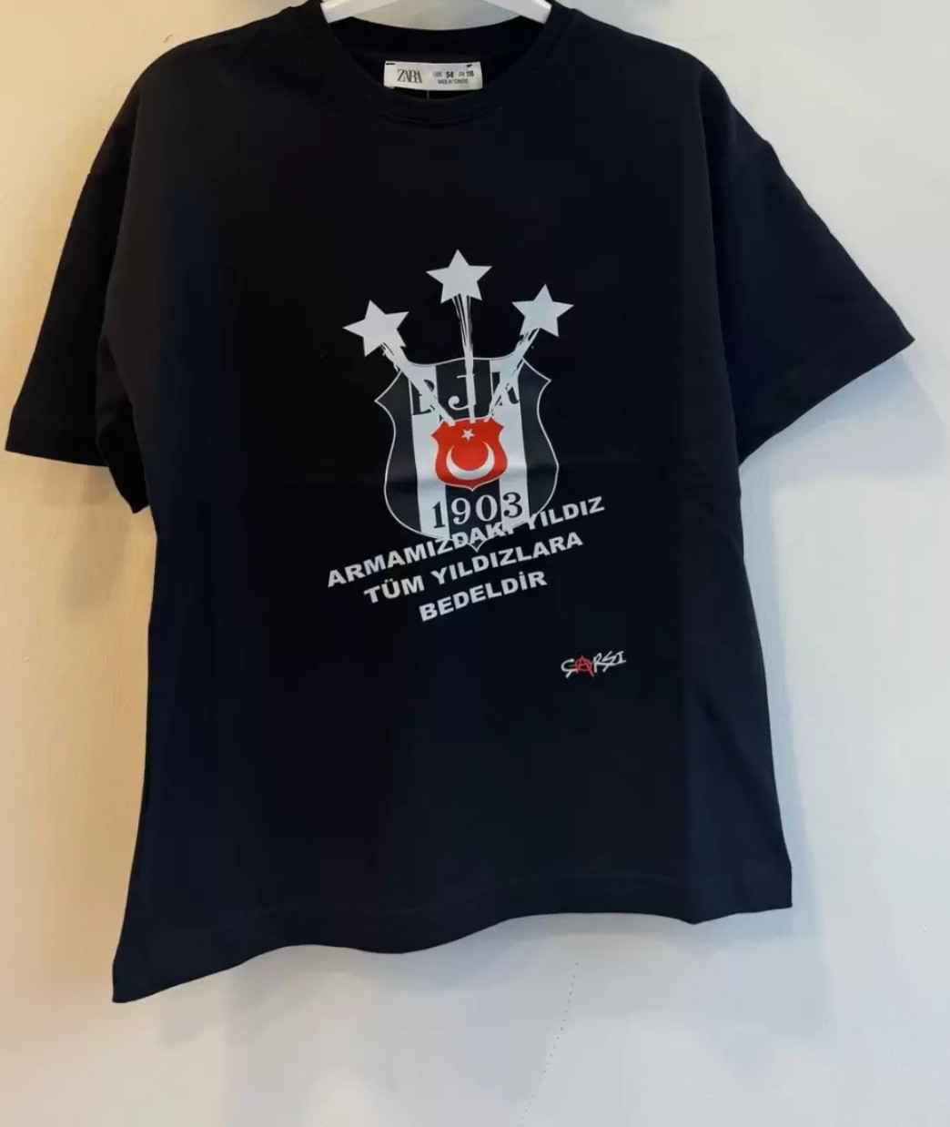 5-14 Yaş Siyah Beşiktaş T-shirt