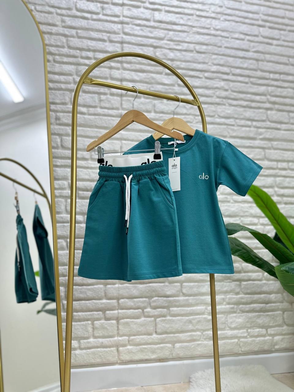Unisex Marka Şortlu Takım 