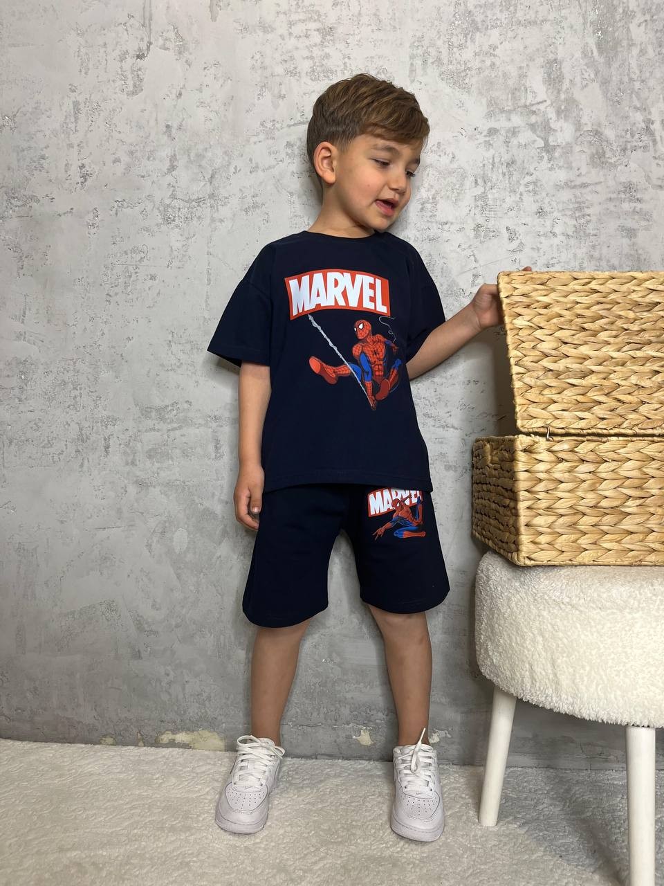 Spiderman Şortlu Takım 