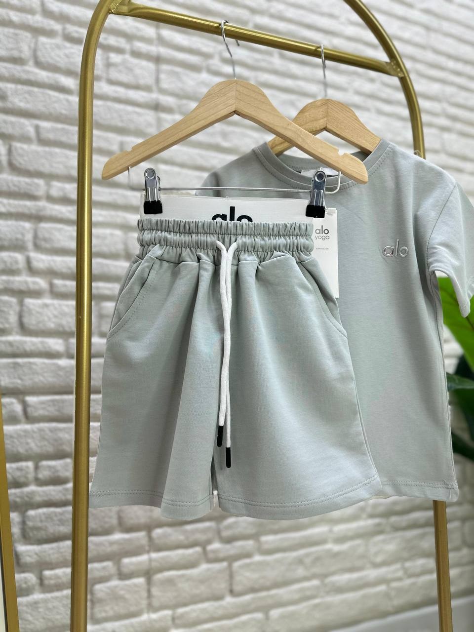 Unisex Marka Şortlu Takım 