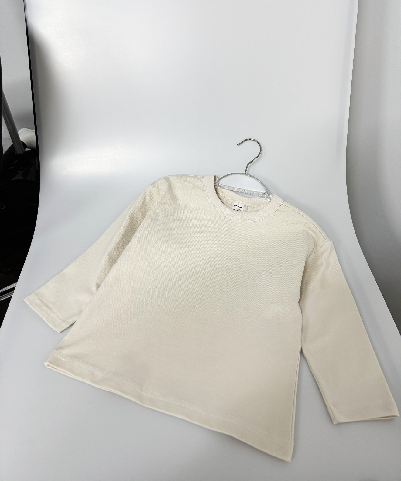 H&M Uzun Kollu Bej Tshirt 