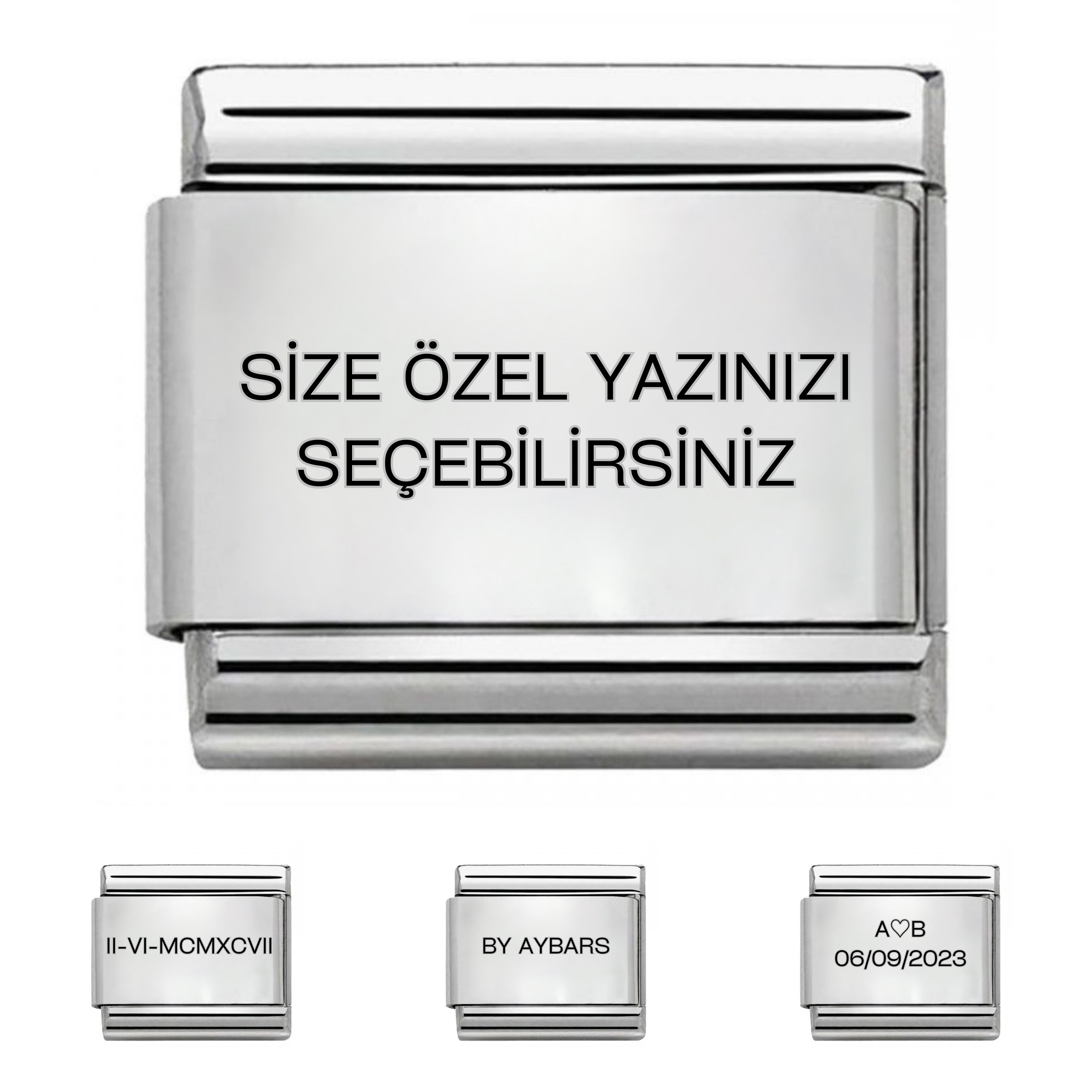 KİŞİSELLEŞTİRİLEBİLİR YAZI CHARM