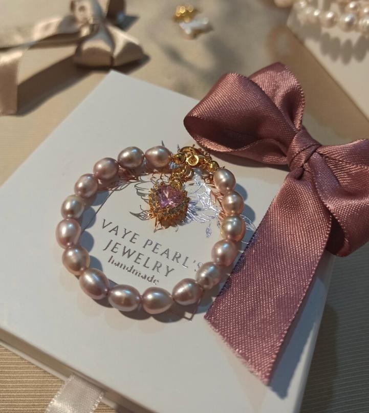 Violette Pink İnci Bileklik