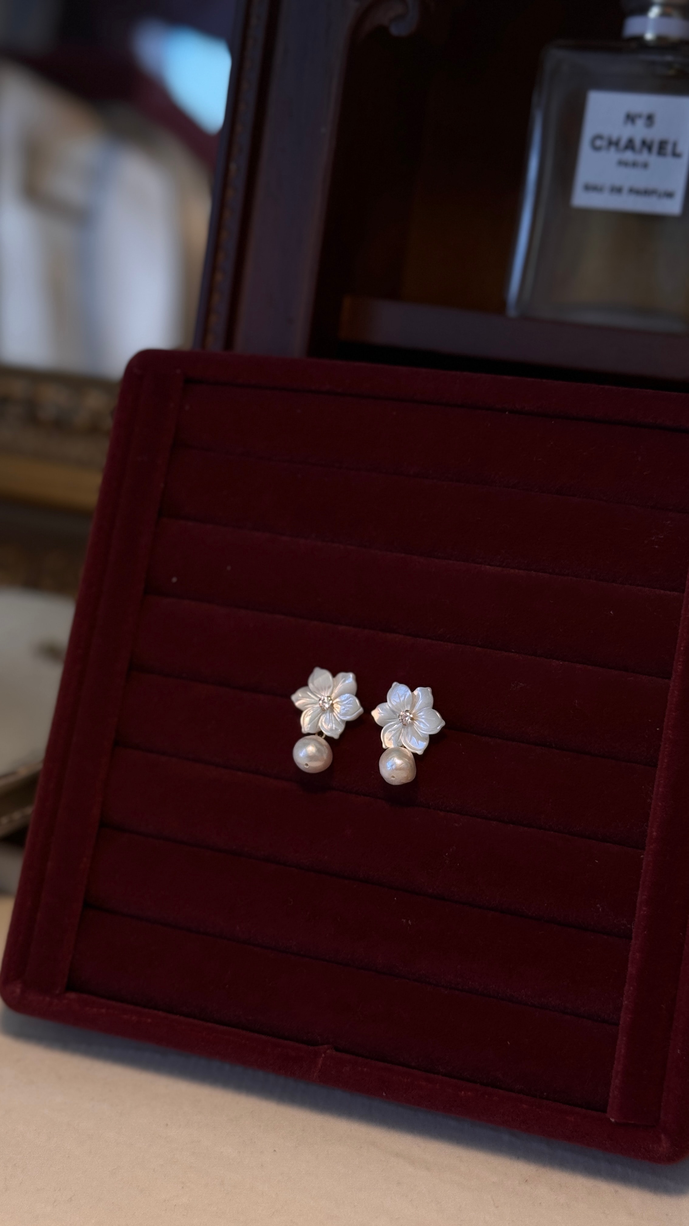 Vintage Jasmine Flower Earring/ Yasemin Küpe