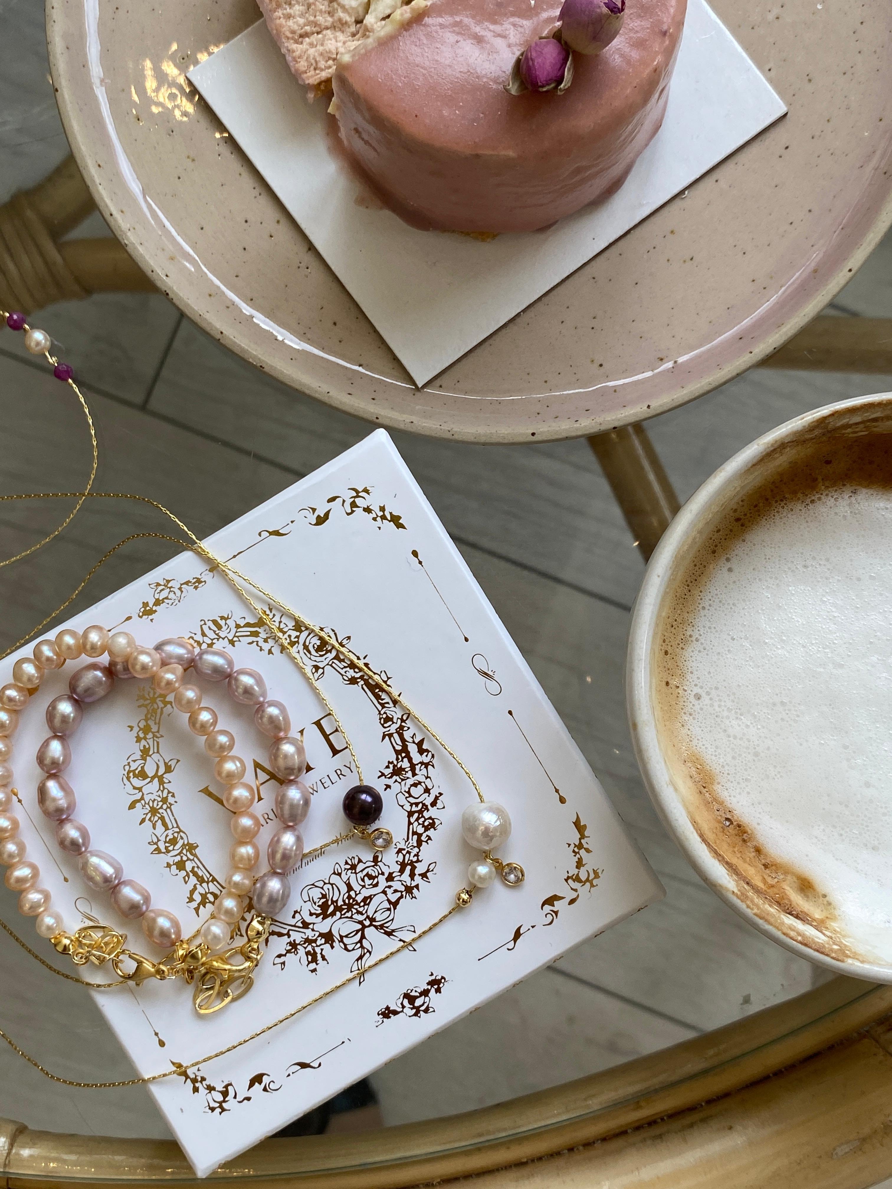 Violette Pink İnci Bileklik