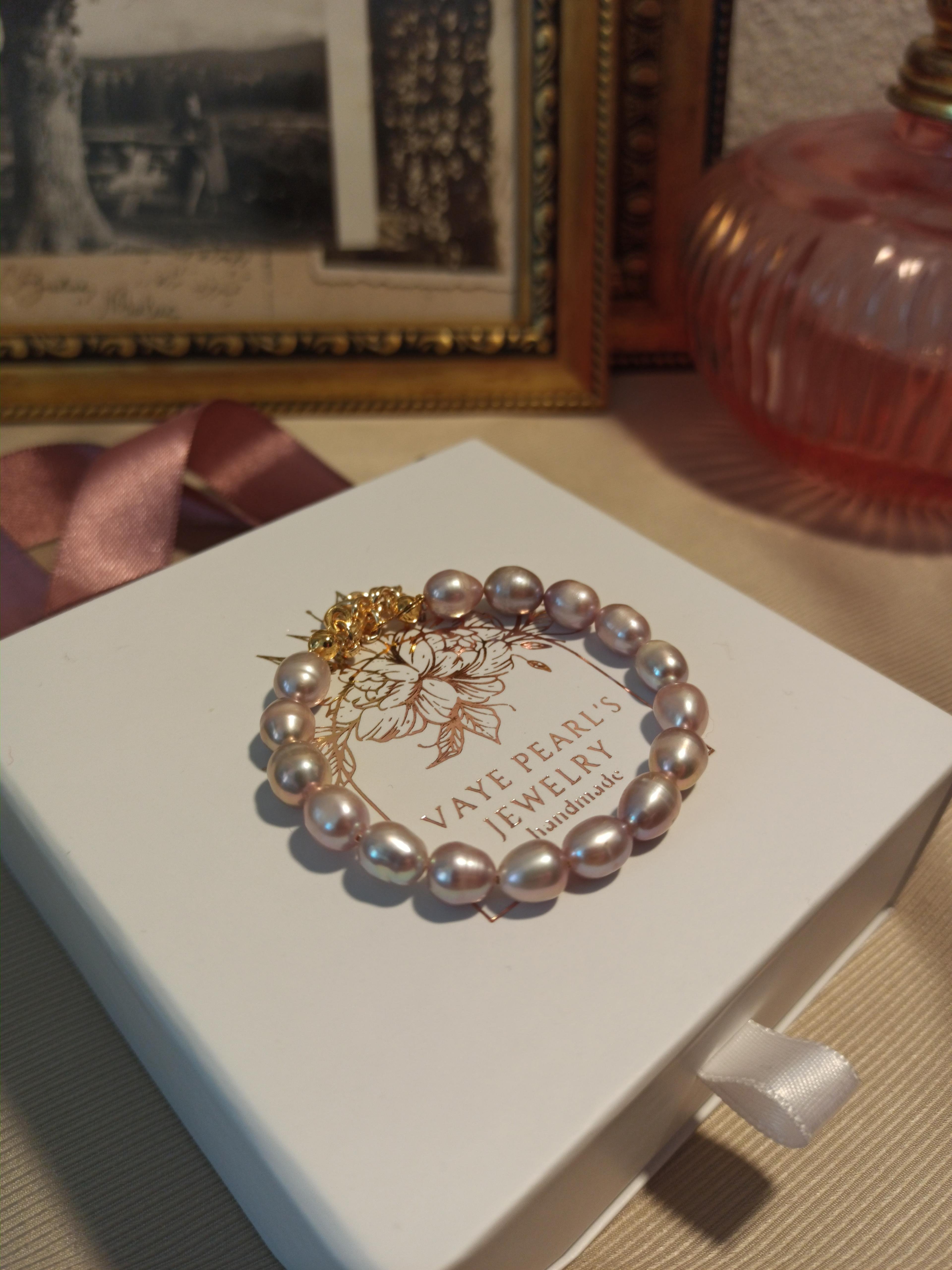 Violette Pink İnci Bileklik
