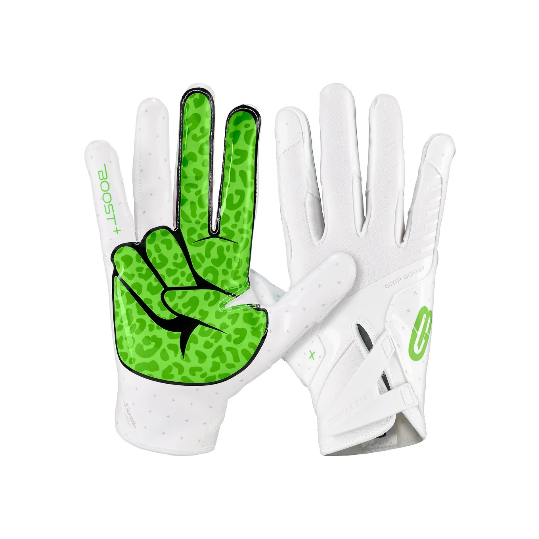 Stealth 6 Boost Plus Futbol Eldiveni Peace - White/Lime