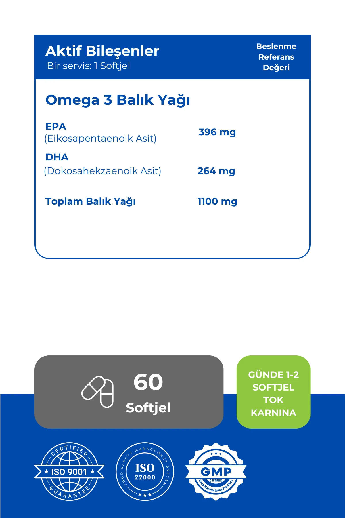 Herovix Omega 3 1100 Mg 60 Softjel