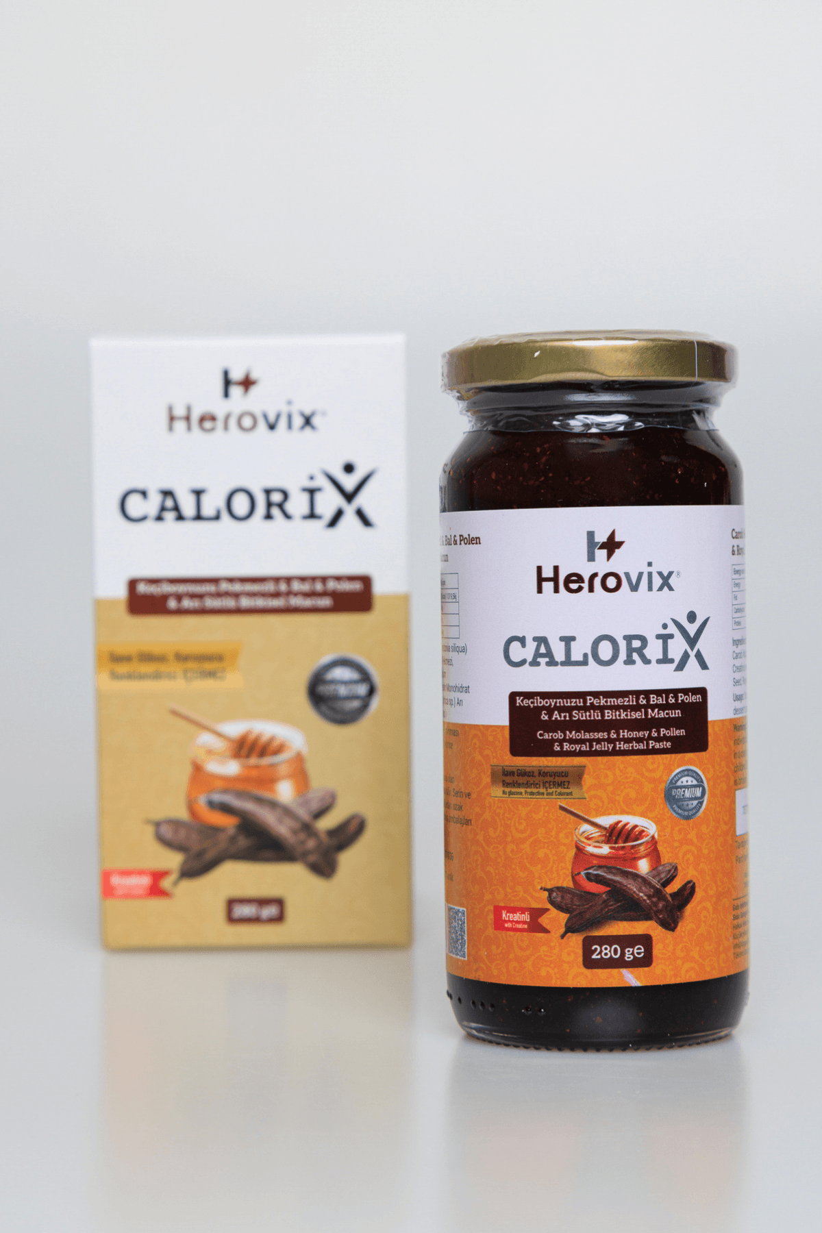 Calorix Keçiboynuzu Pekmezli & Bal & Polen Ve Arı Sütlü Bitkisel Macun 280 Gr