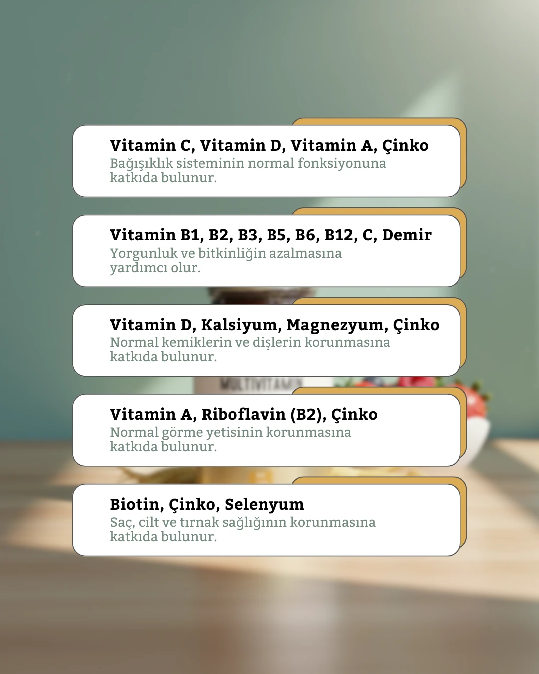 Herovix Multivitamin ve Multimineral 60 Tablet