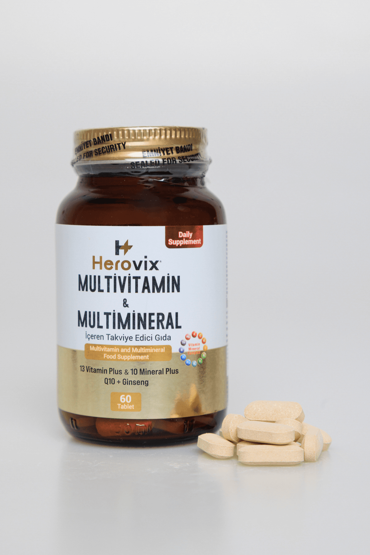 Herovix Multivitamin ve Multimineral 60 Tablet
